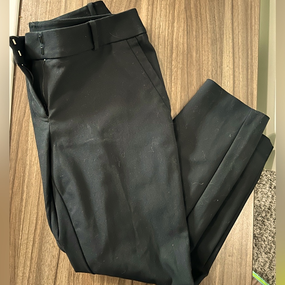 Loft black slim straight pants. Size 10P
